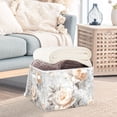 thumbnail image 3 of Yayeee Collapsible Cube Storage Bin with Lid Fabric Closet Decorative Basket with Handles, Beautiful Floral, 3 of 7