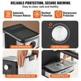 thumbnail image 5 of Vevor BZDYSKFJJCKABFA80V1 15 Bar Coffee & Espresso Maker with Milk Frother Steam Wand, 5 of 10