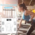thumbnail image 2 of Body Weight Scale Digital Bathroom Scale Bluetooth Weighing Body Fat Balance, Charging, White, 2 of 9