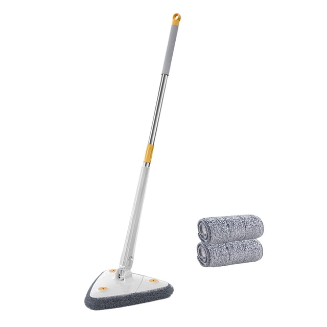 de limpieza triangular Limpiador de 360 grados con arandela de poste de extensión, de polvo, de limpieza triangular multifuncional para pared, cocina, techo,