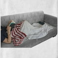 thumbnail image 6 of American Flag Soft Flannel Fleece Throw Blanket, USA Eagle Grunge Effect 4th of July Usa Country Independence Image, Cozy Plush for Indoor and Outdoor Use, 60" x 80", Multicolor, by Ambesonne, 6 of 6