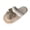 .Khaki, variant on Agkizg Womens Fuzzy Slippers, House Slippers, Decorative Fuzzy Lined House Slippers Multi Size Warm Plushes Comfortable Casual Indoor Winter Slippers