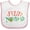 White and Pink, variant on Inktastic Feliz Navidad Christmas Boys or Girls Baby Bib