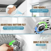 Adnoom Portable Washing Machine, 17.8 lbs Fully Automatic Compact Washer, 10 Wash Programs, Washer and Spin Dryer Combo with Dump Pump, Ideal for Apartment Dorm Camping