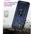 thumbnail image 4 of Military Grade Drop Impact for Motorola Moto G Play 2023 Case 360 Metal Rotating Ring Kickstand Holder  Heavy Duty Shockproof Case for Moto G Play 2023 Phone Case (Blue), 4 of 14