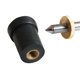 thumbnail image 1 of Tope de clavo para el clavo - rosca metálica de 10 mm con punta de goma, tapa de cuero para la almohadilla, 25 mm de longitud, pieza de repuesto para contrabajo de violonchelo, 1 of 4