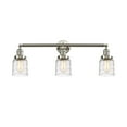 thumbnail image 4 of Innovations Lighting  Bell 3 Light 30" Bath Vanity Light Deco Swirl/Brushed Satin Nickel, 4 of 5
