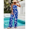 thumbnail image 4 of EASYBRAUS Women Printed Rayon Two Piece Pants Set Sleeveless Summer Vacation Outfit, 4 of 9