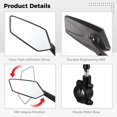 thumbnail image 4 of 2 Pack 360° Rotatable Rear View Bike Mirrors - Universal Fit for Handlebars (20-24mm) | Shatter-Resistant, Wide-View Safety Mirror for Bycicle, E-Bikes & Mountain Bikes, 4 of 6