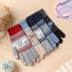 thumbnail image 4 of Women\'s Thickened Warming Gloves Knitted Touch Screen Gloves For Autumn WinterNavy Blue, 4 of 5
