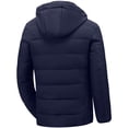 thumbnail image 3 of XMMSWDLA Sales Clearance Blousse for Men Winter Stitching Casual Thick Fit Side Seam Pockets Warm Zipper Cotton Jacket, 3 of 4