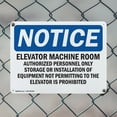 thumbnail image 5 of (2 Pack) Elevator Machine Room Authorized Personnel OSHA Notice Sign 14 Inch X 10 Inch Plastic Sign, Weather Resistant, UV Protected for Workplace, Business, and Construction Site, Made, 5 of 8
