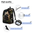 thumbnail image 5 of Easygd Realistic Style Cute Cat Canvas Backpack: Stylish, Lightweight, and Versatile with Large Capacity and Adjustable Straps –, 5 of 7