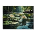thumbnail image 3 of Designart "Country beauty Tranquil Pond" Countryside Print on Natural Pine Wood, 3 of 5