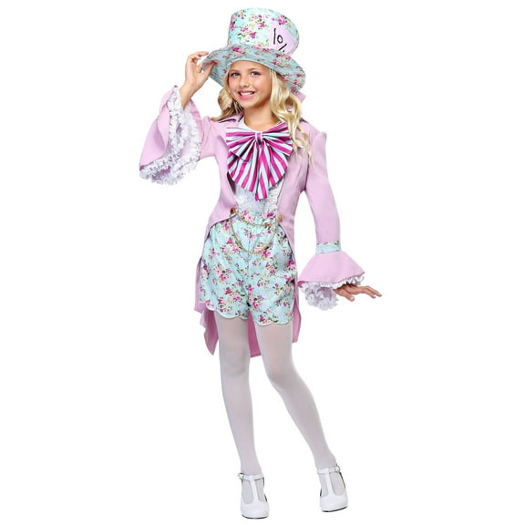 Pretty Mad Hatter Girls Costume