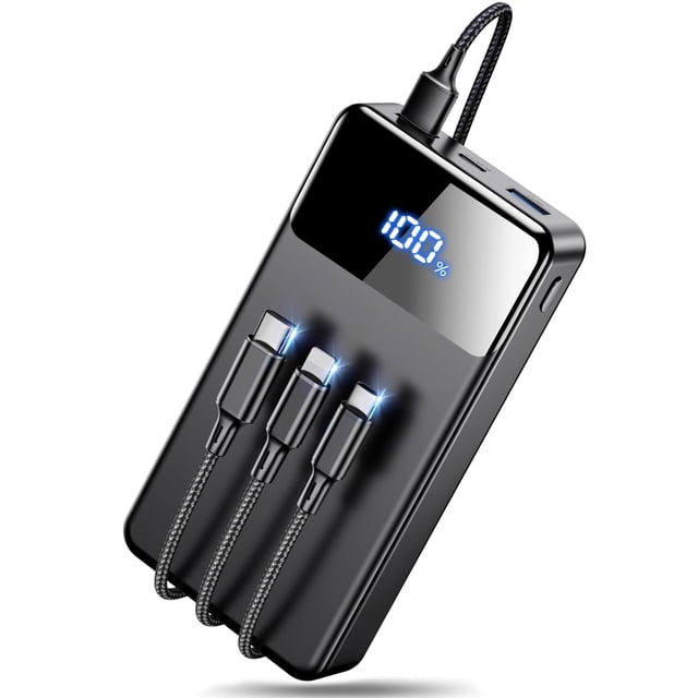 Power Bank LILIO de 60000 mAh con carga rápida y cable USB