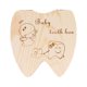 thumbnail image 1 of Caja de dientes Bebés Dientes Mostrar caja de almacenamiento de madera con hebilla Lock Molar Incisis Odor Odor Newborn Supplies Baby Shower Regalo Girl Inevent BA000391-02B, 1 of 7