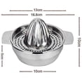 thumbnail image 2 of Professional Stainless Steel Manual Juicer Lime Orange Juicer Lemon Squeezer Fruit Squeezer With Bow, 2 of 4