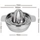 thumbnail image 2 of Professional Stainless Steel Manual Juicer Lime Orange Juicer Lemon Squeezer Fruit Squeezer With Bow, 2 of 4