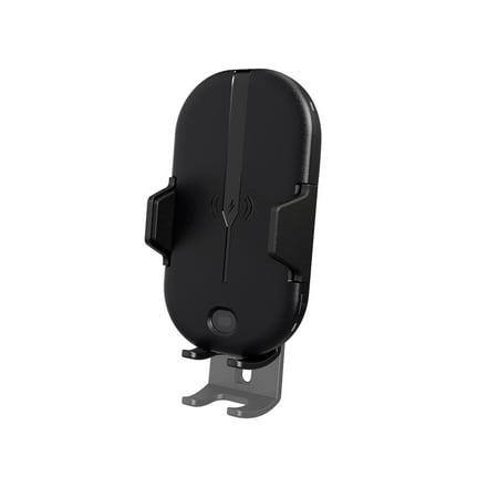 Kenwood - Motorized Clamping Qi Charging Phone Mount - Black
