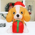 thumbnail image 6 of GOOSH 5 FT Christmas Inflatables Outdoor Dog Christmas Decorations, Christmas Inflatable Dog Xmas Decorations Clearance with Built-in LEDs for Xmas Garden Lawn Indoor Party Decor, 6 of 7