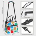 thumbnail image 4 of LNWH Colorful Hexagon Seamless Pattern Lunch Bag, Reusable High Capacity Lunch Box, 4 of 8