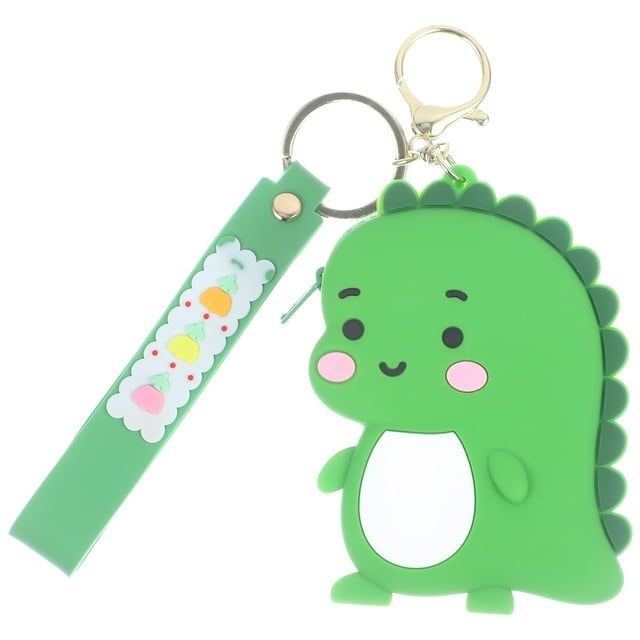 Milisten Silicone Key Chain Pendant Creative Dinosaur Shape Key Chain Hanging Ornament