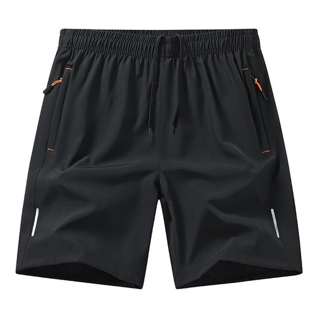 RKSTN Gym Shorts for Men Spring Summer Solid Color Stylish Plus Size Elastic Waist Versatile Breathable Relaxed Casual Shorts with Pockets