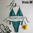 thumbnail image 2 of Women's 2 Piece Swimsuits Halter Triangle Tie Side Bikini Bathing Suits, 2 of 5