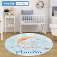 thumbnail image 5 of KAINSY Personalized Baby Bedding Set,5 Pcs Custom Name Baby Crib Sets,Double Layer Nursery Bedding Set for Boys Girls,Soft Baby Crib Bedding Set,Customized Gift for Toddler(Fixed Size), 5 of 8