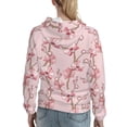 thumbnail image 2 of Hoodies for Women - Pink Orchids Flowers Comfrt Colour Drawstring Women'S Fashion Hoodies & Sweatshirts, Fall Outfits Clothes for Women 2024 Pullover with Kangaroo Pocket, 2 of 7