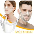 thumbnail image 2 of 1 pieza de visera para boca y nariz, máscara facial, visera facial transparente, Sunny, 2 of 5