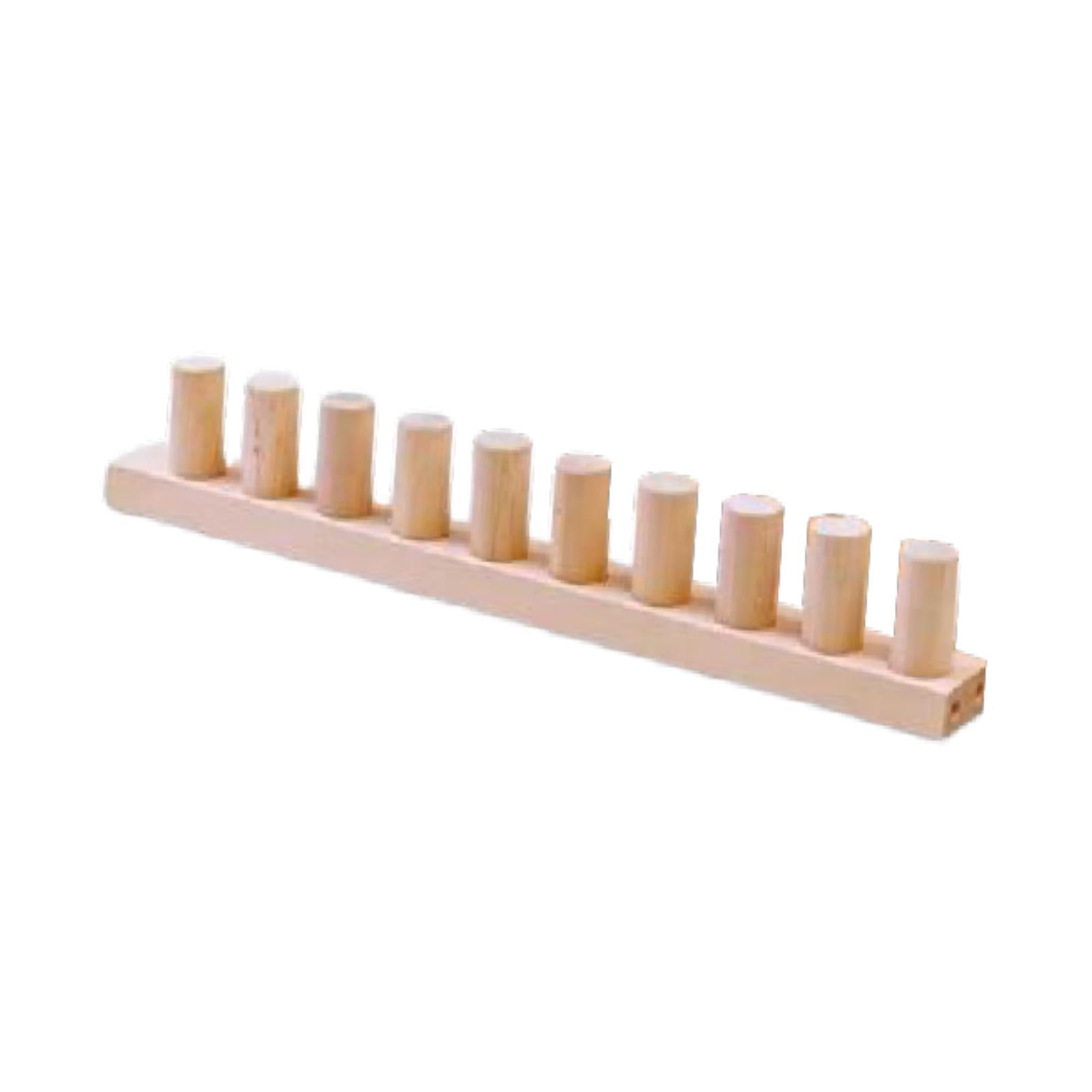 Chunky Blanket Loom Knitting Hand Crochet Wooden Frame Sturdy Wood Construction for Women Hobbyists