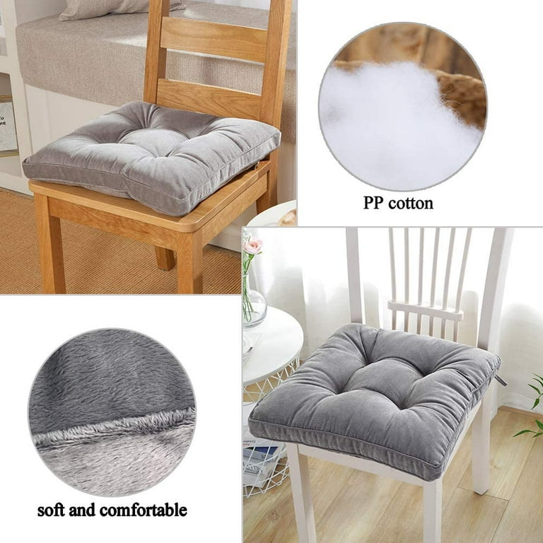 100% Cotton - Comfortable Chair Pads with Ties ,Thick Cotton Filling, –  cozyhomecollection