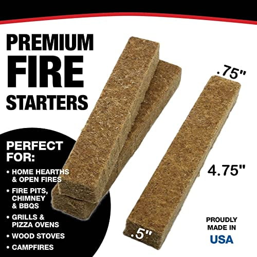 TRULite Premium Fire Starters, 20 Piece Box, USA Made, Ideal for Quickly, Safely & Naturally Lighting All Types of Grills, Bonfires, Fire Pits, Fireplaces, Wood Stoves, & Campfires