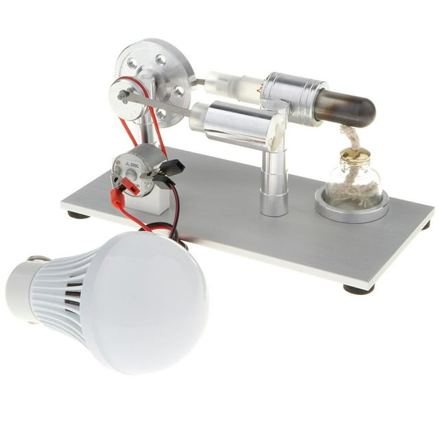 Modelo Generador de Electricidad Lámpara de lámpara de Cilindro Simple Juguete de Aprendizaje de Ciencia Física para Niños Adultos