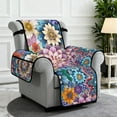 thumbnail image 2 of TSOVTHRID Boho Mandala Lotus Flower Print Recliner Cover Non-Slip Recliner Comfy Sofa Slipcover Recliner Cover 1 Seat Couch Protector Soft Furniture Protector Covers with Pocket, 2 of 7