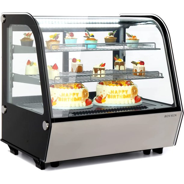 ROVSUN 4.2 Cu.Ft. Commercial Display Refrigerator, Refrigerated Display
