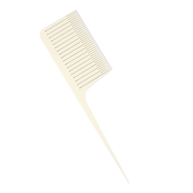 Qarigey Worallymy-cepillo de pelo para teñir, cola de rata, cepillo de peluquería de plástico, cepillo portátil para peinar el cabello Cuidado del cabello Blanco Qarigey CE000491-02