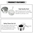 thumbnail image 3 of Jacgood 6 Pack Chafing Fuel Holder,Stainless Steel Dish Fuel Holder with Safety Cover, Canned Heat Box Holder for Chafing Dish,Buffet,Barbecue,Parties, 3 of 7