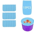 thumbnail image 1 of Pool Skimmer Filter Socks | Fine Mesh Screen Socks for Skimmer Basket | Reusable Debris Net for Inground & Above Ground Pools | 20 Pack, Blue, 1 of 2