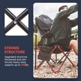 thumbnail image 4 of Folding Camping Chair Heavy Duty Folding Chair 400lbs Oversized Outdoor Chairs with Cup Holder, Cooler Bag, Storage Pocket & Lumbar Support (Style-2, 1pc), 4 of 7