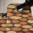 thumbnail image 3 of Ambesonne Abstract Grommet Curtain, Spots Waves Elliptic, 50" x 108", Orange Brown, 3 of 6