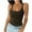 Brown, variant on Women's Summer Tank Top Scoop Neck Sleeveless Ribbed Casual Tees