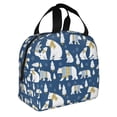 thumbnail image 2 of Disketp cute winter bear Bolsa Térmica para Almuerzo para Hombre y Mujer, Ideal para Trabajo, Senderismo y Picnic, 2 of 8