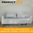 thumbnail image 2 of Plastic Couch Cover, 86.6" l x 53.1" W Clear Thick Waterproof Furniture Covers, 2 of 6