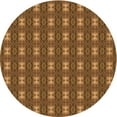 thumbnail image 1 of Ahgly Company Indoor Round Patterned Papaya Orange Area Rugs, 6' Round, 1 of 6