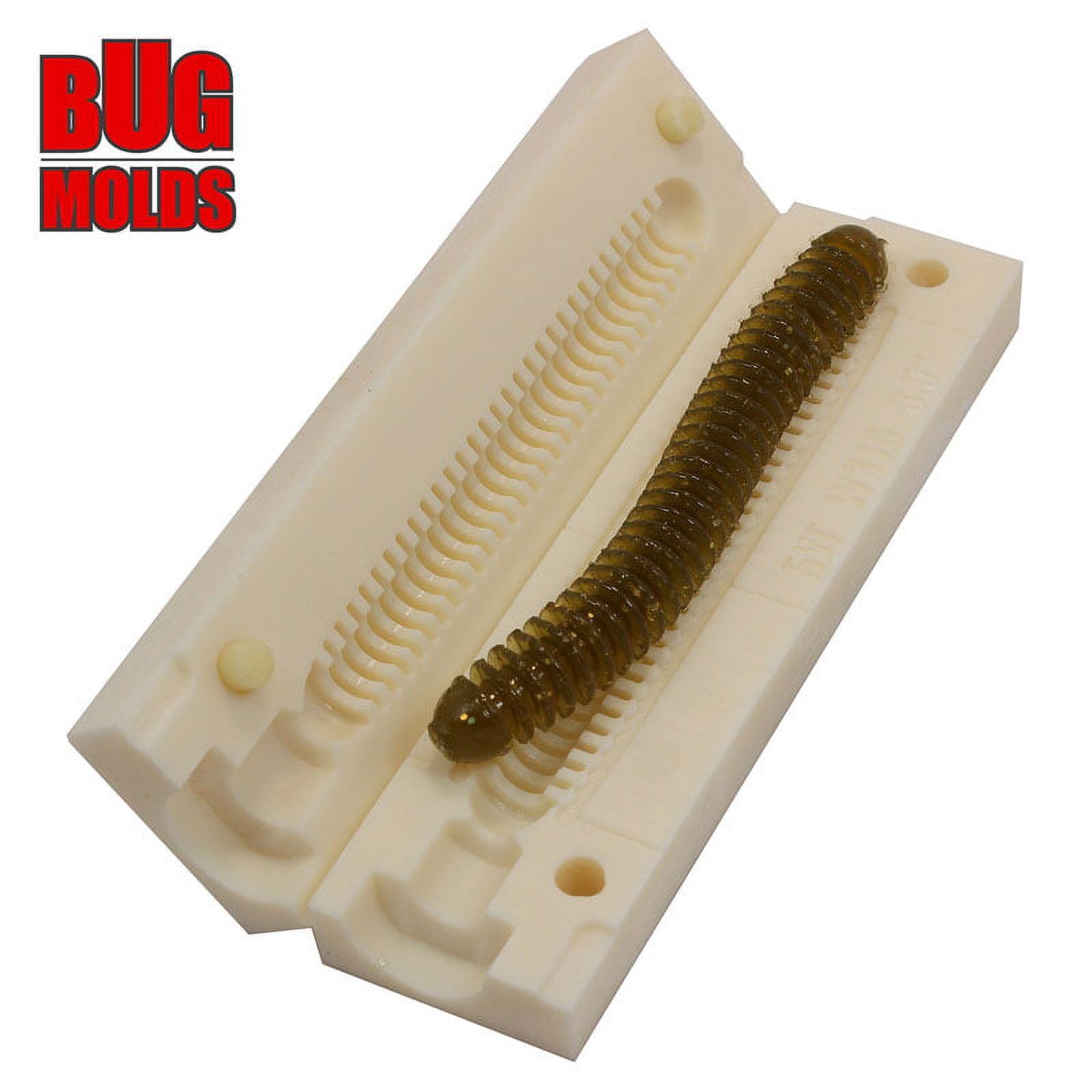 Fishing soft bait mold RingFry 5 inch model ID W317 - Artificial Stone Fishing Injection Molds | Durable Soft Fishing Lures | Unique Lure Mold Kit Perfect for Fishing