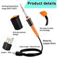 thumbnail image 4 of 19-piece electric hot knife cutting tool, versatile hot knife cutter with metal stand, 14 blades, 3 chuck handles for carving (orange), 4 of 5