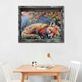thumbnail image 2 of ARISTURING Bedroom Wall Art Farmhouse Fox Wall Decor Rustic Country Fox Pictures Canvas Print Forest Wild Animal Painting Framed Modern Home Artwork Decorations For Bathroom Bedroom  16x12in, 2 of 6